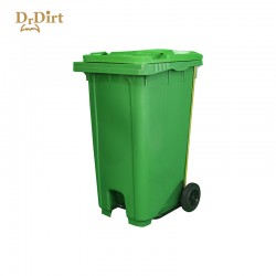 Dr.Dirt 240L 配中脚踏兩輪市政垃圾桶連蓋 綠色 Dr.Dirt 240L 配中脚踏兩輪市政垃圾桶連蓋 綠色